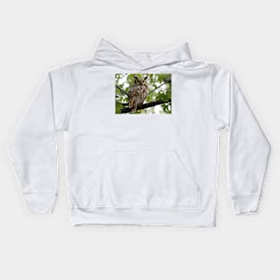 Great Horned Owl Kids Hoodie